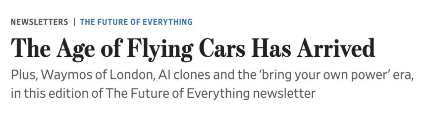 WSJ Article